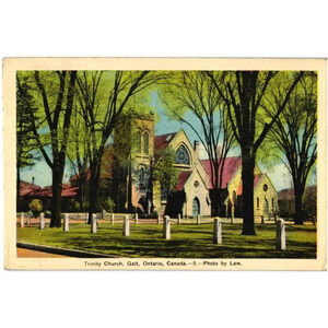 Trinity Church, Gait, Ontario Postcard